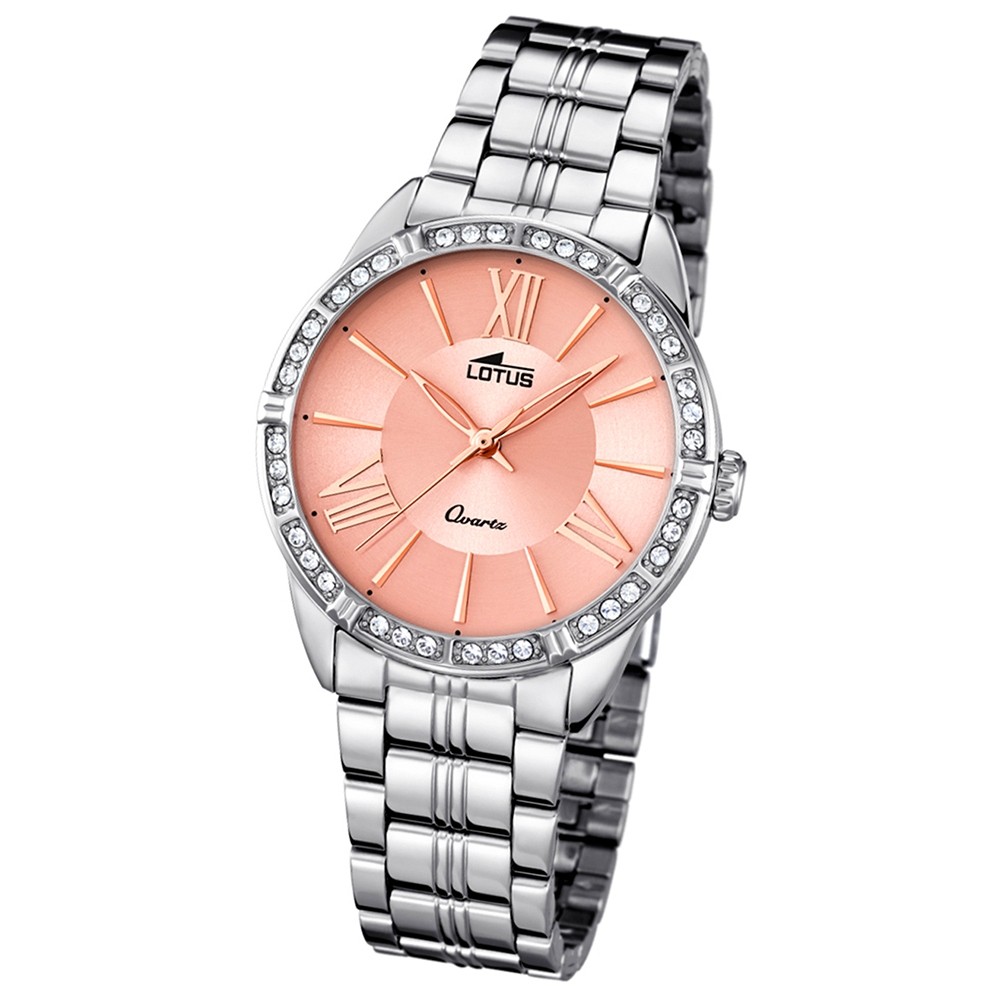 LOTUS Damen-Armbanduhr Analog Quarz Edelstahl silber UL18130/2