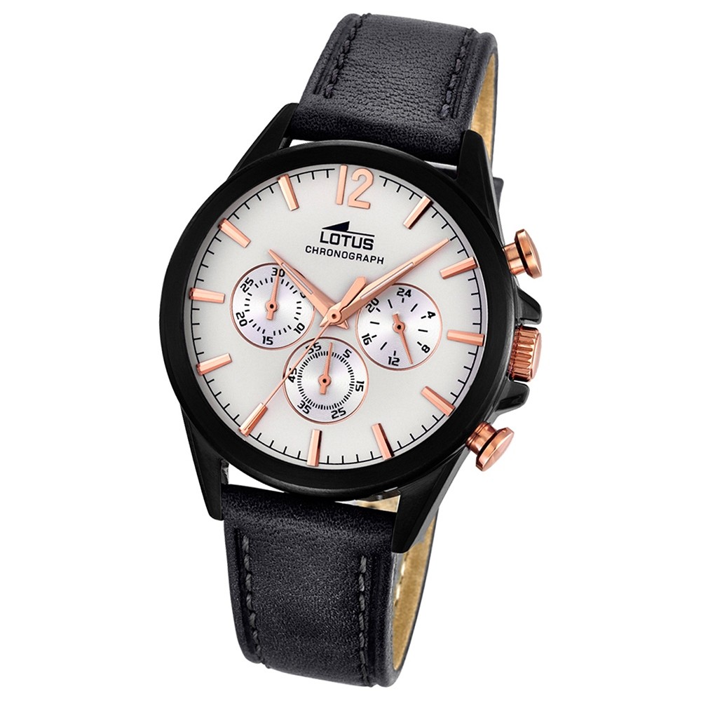 LOTUS Herren-Uhr - Smart Casual - Analog - Quarz - Leder - UL18199/1