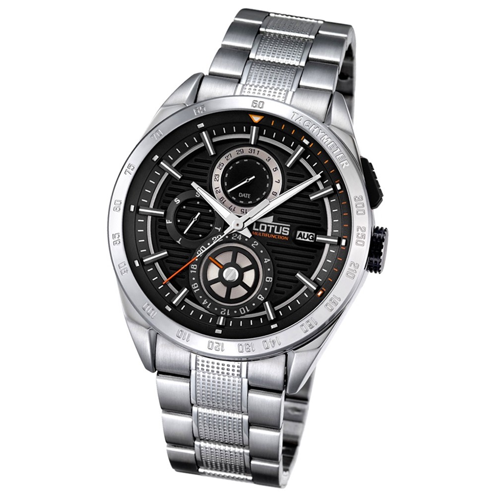 LOTUS Herren-Armbanduhr Smart Casual Analog Quarz-Uhr Edelstahl silber UL18244/4