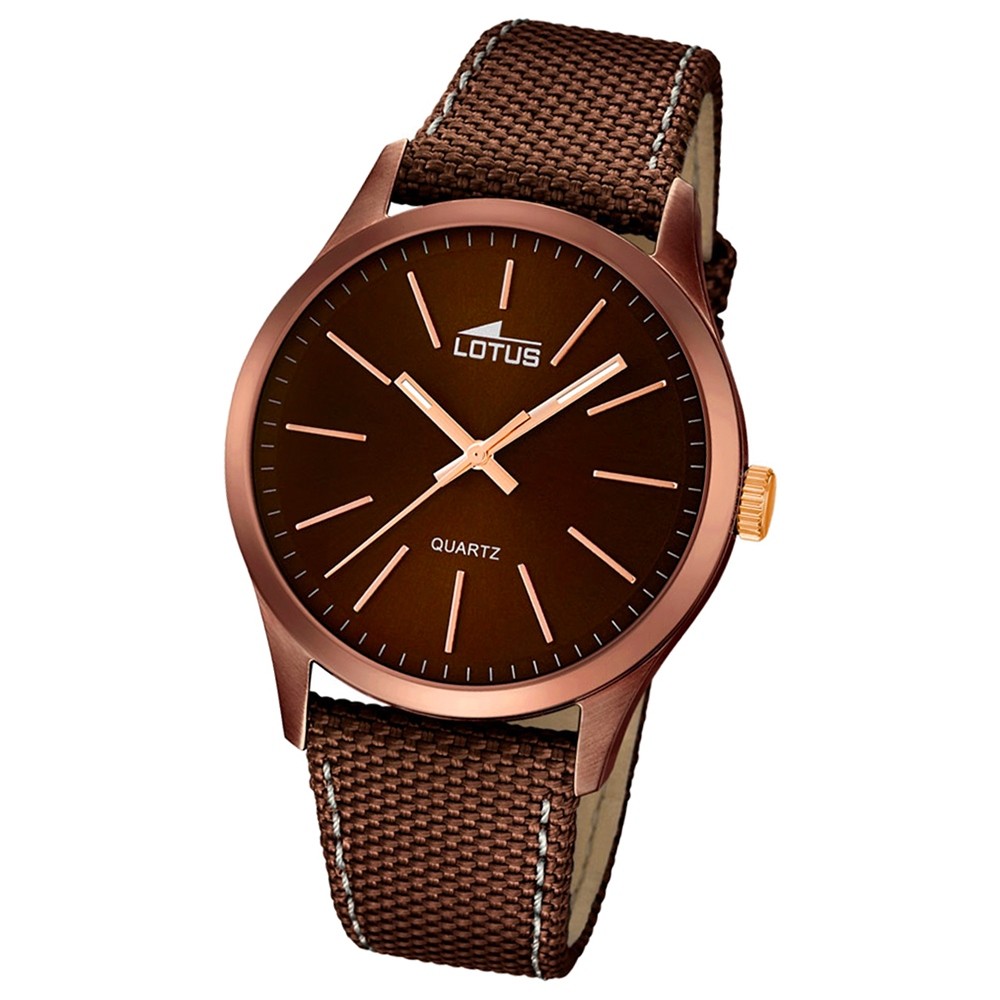 LOTUS Herren-Armbanduhr Smart Casual Analog Quarz-Uhr braun UL18246/2