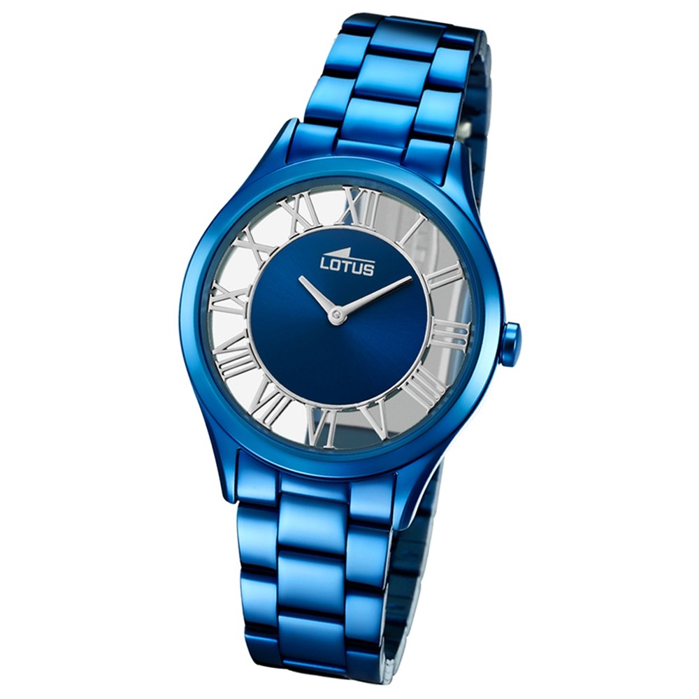 Lotus Damen-Armbanduhr Edelstahl blau 18397/2 Quarz Trendy UL18397/2