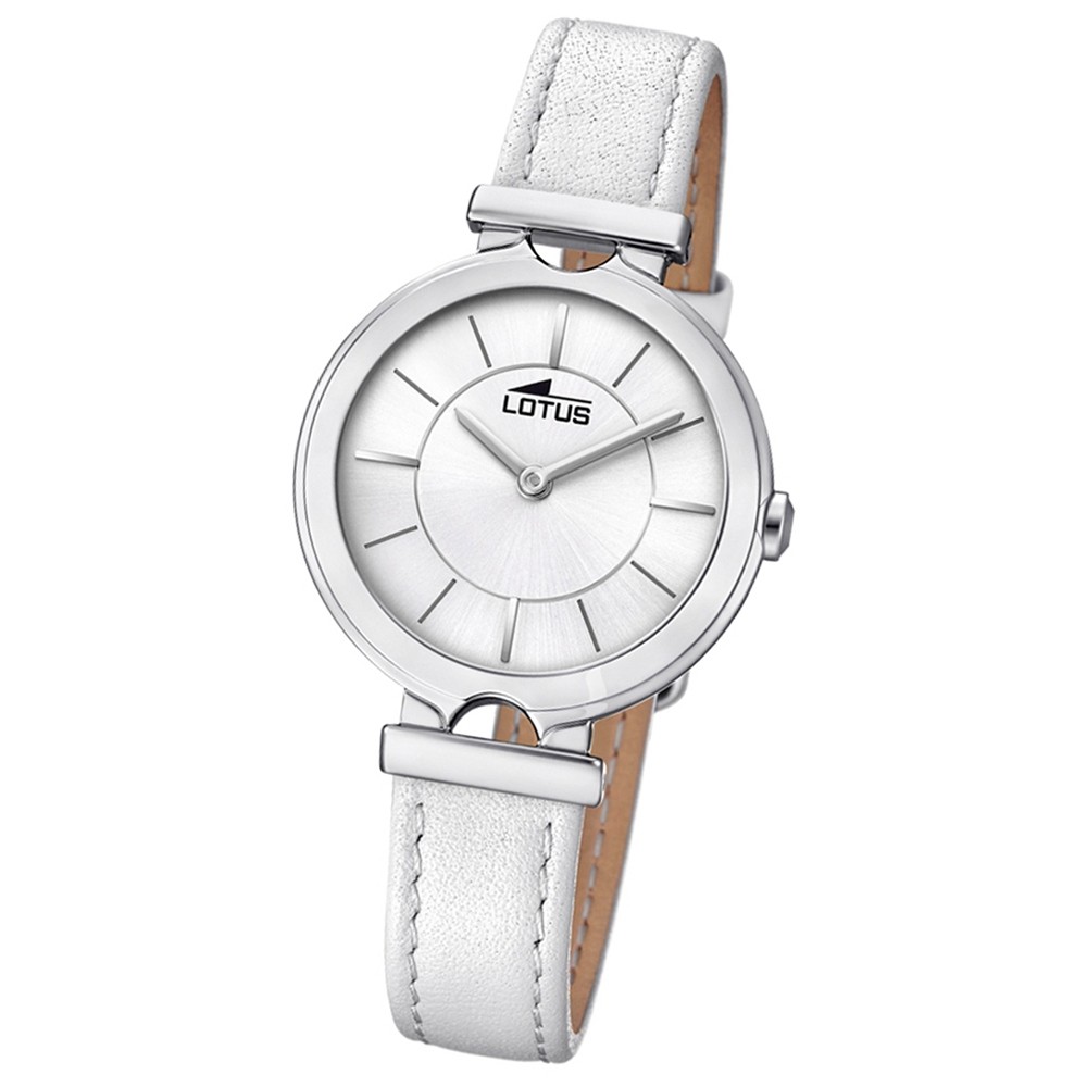 Lotus Damen-Armbanduhr Leder weiß 18451/1 Quarz Bliss UL18451/1