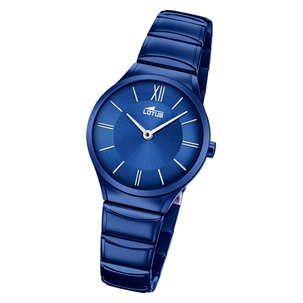 Lotus Damen-Armbanduhr Edelstahl blau 18491/1 Quarz Minimalist UL18491/1