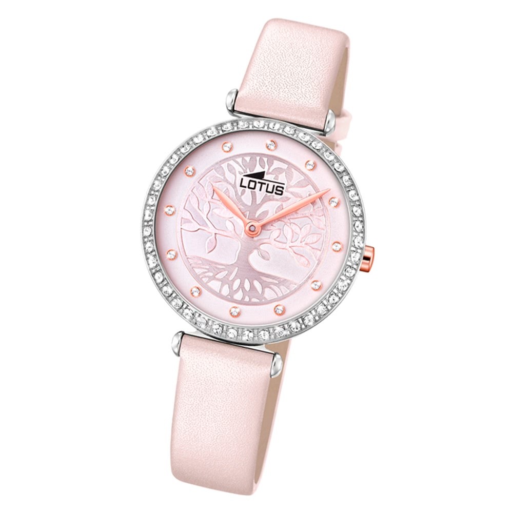LOTUS Damen Armbanduhr Bliss 18707/2 Quarz Leder rosa UL18707/2