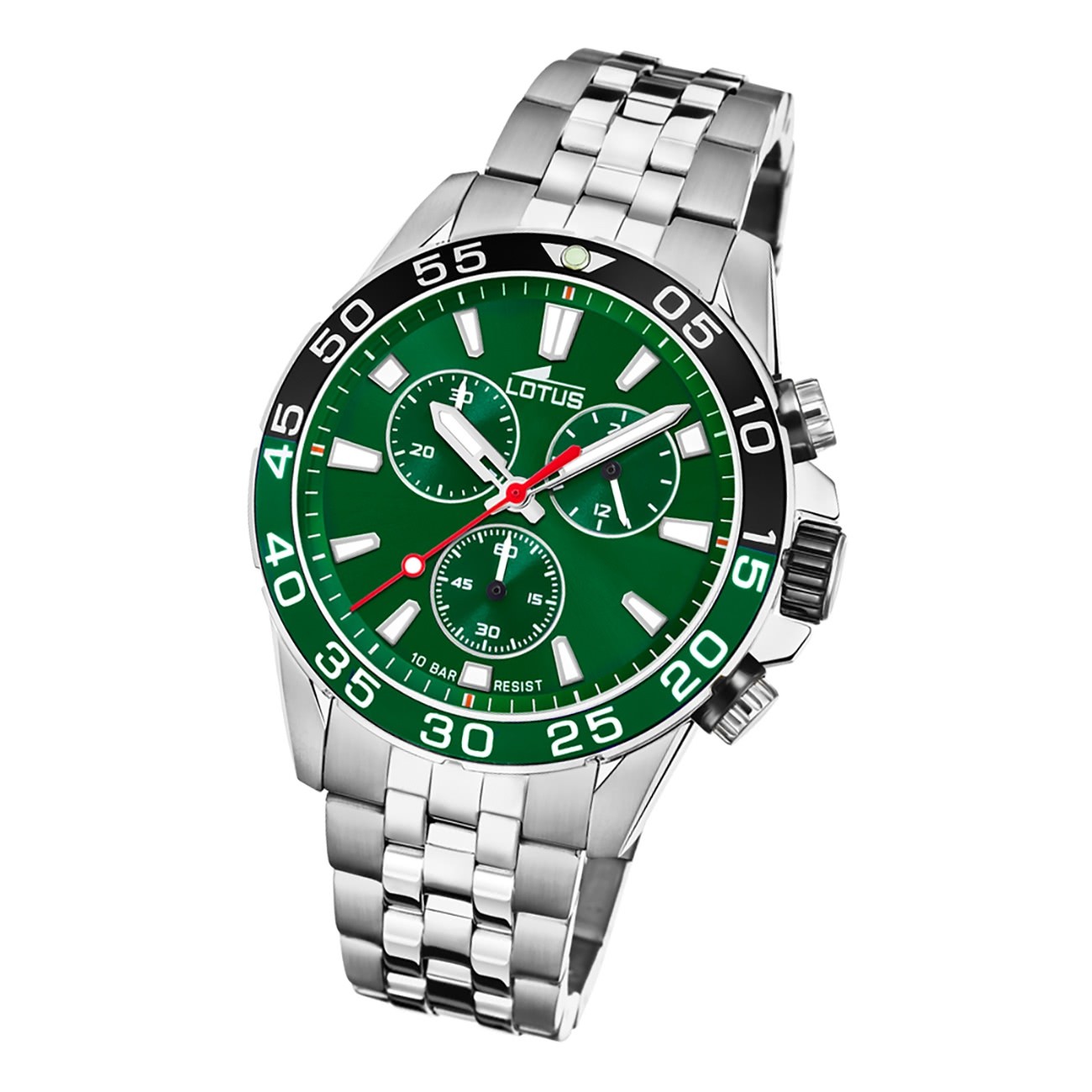 Lotus Herren Armbanduhr Khrono 18765/2 Chronograph Edelstahl silber UL18765/2
