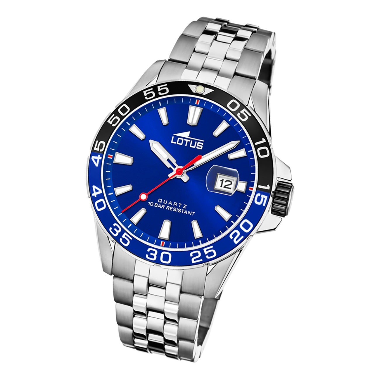 Lotus Herren Armbanduhr Sport 18766/1 Analog Edelstahl silber UL18766/1