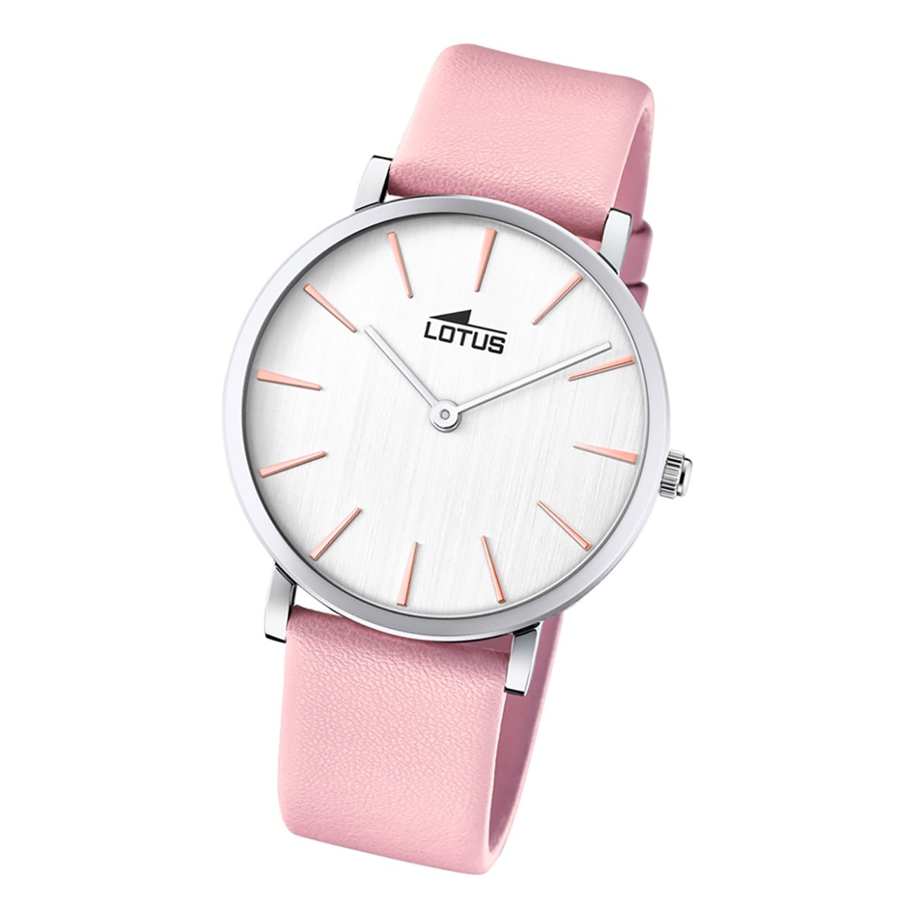 Lotus Damen Armbanduhr Minimalist 18776/1 Analog Leder rosa UL18776/1