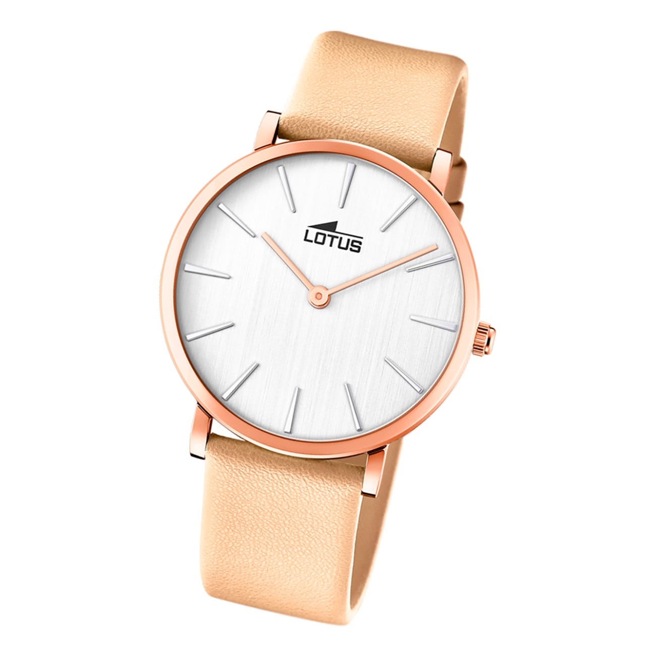 Lotus Damen Armbanduhr Minimalist 18777/2 Analog Leder braun UL18777/2