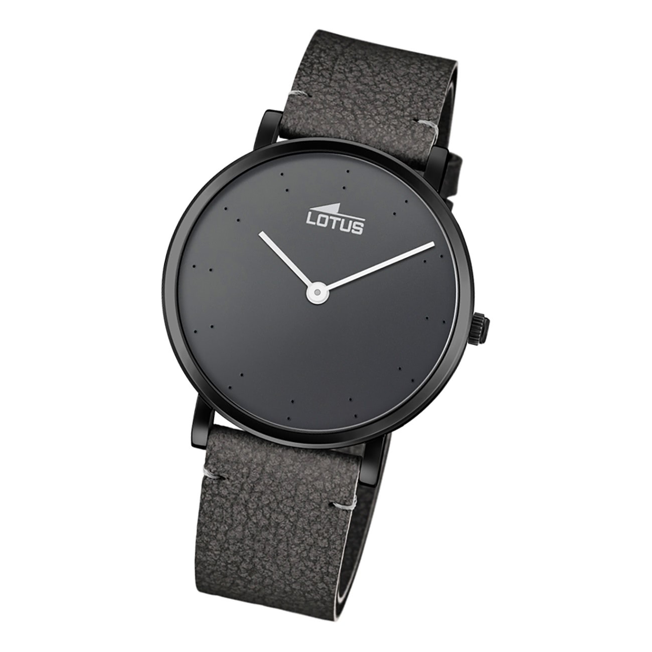 Lotus Damen Armbanduhr Minimalist 18780/4 Analog Leder schwarz UL18780/4