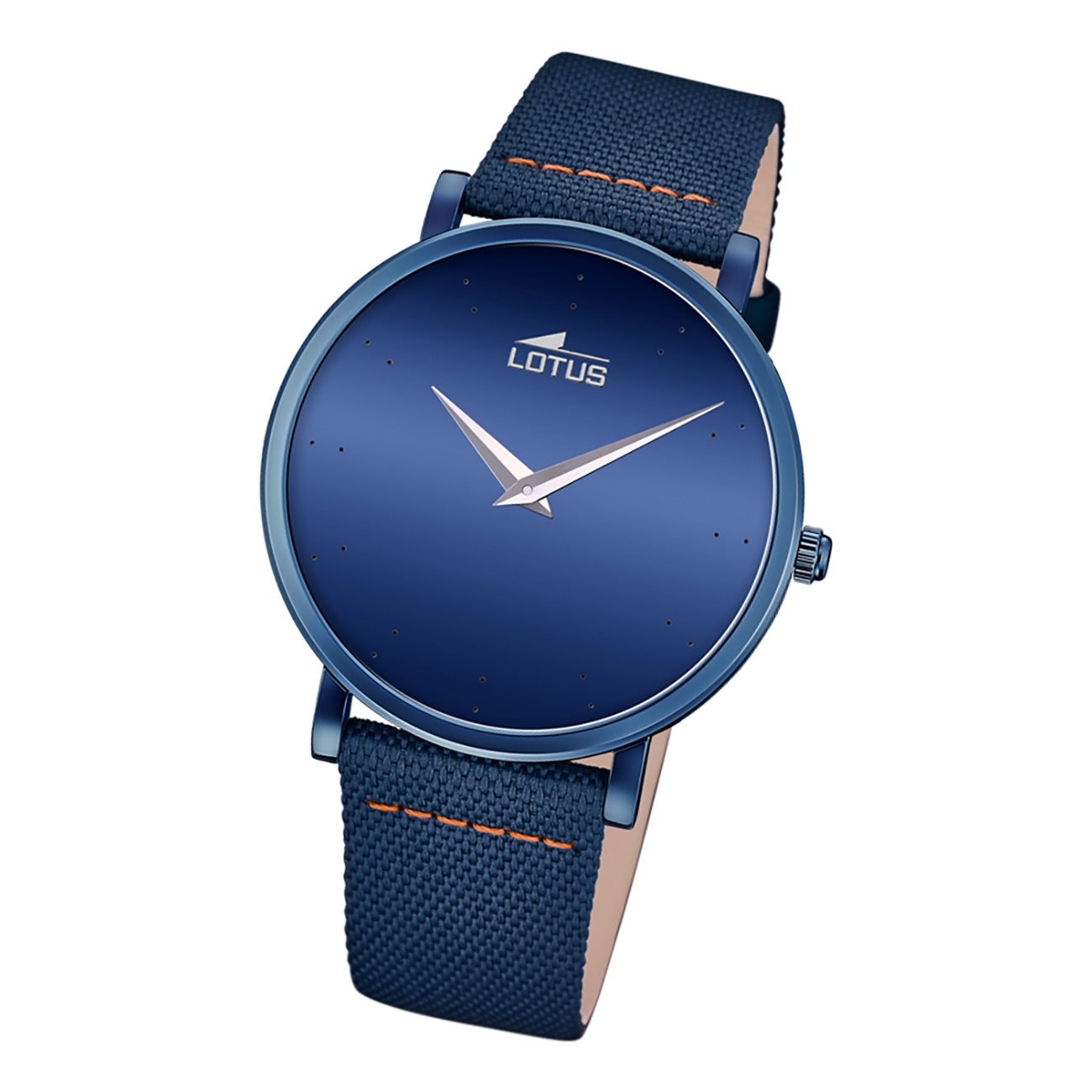 Lotus Herren Armbanduhr Minimalist 18781/2 Analog Leder dunkelblau UL18781/2