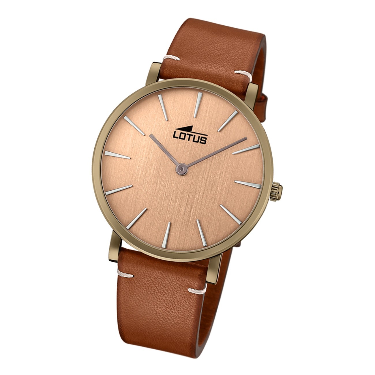 Lotus Herren Armbanduhr Minimalist 18783/2 Analog Leder braun UL18783/2