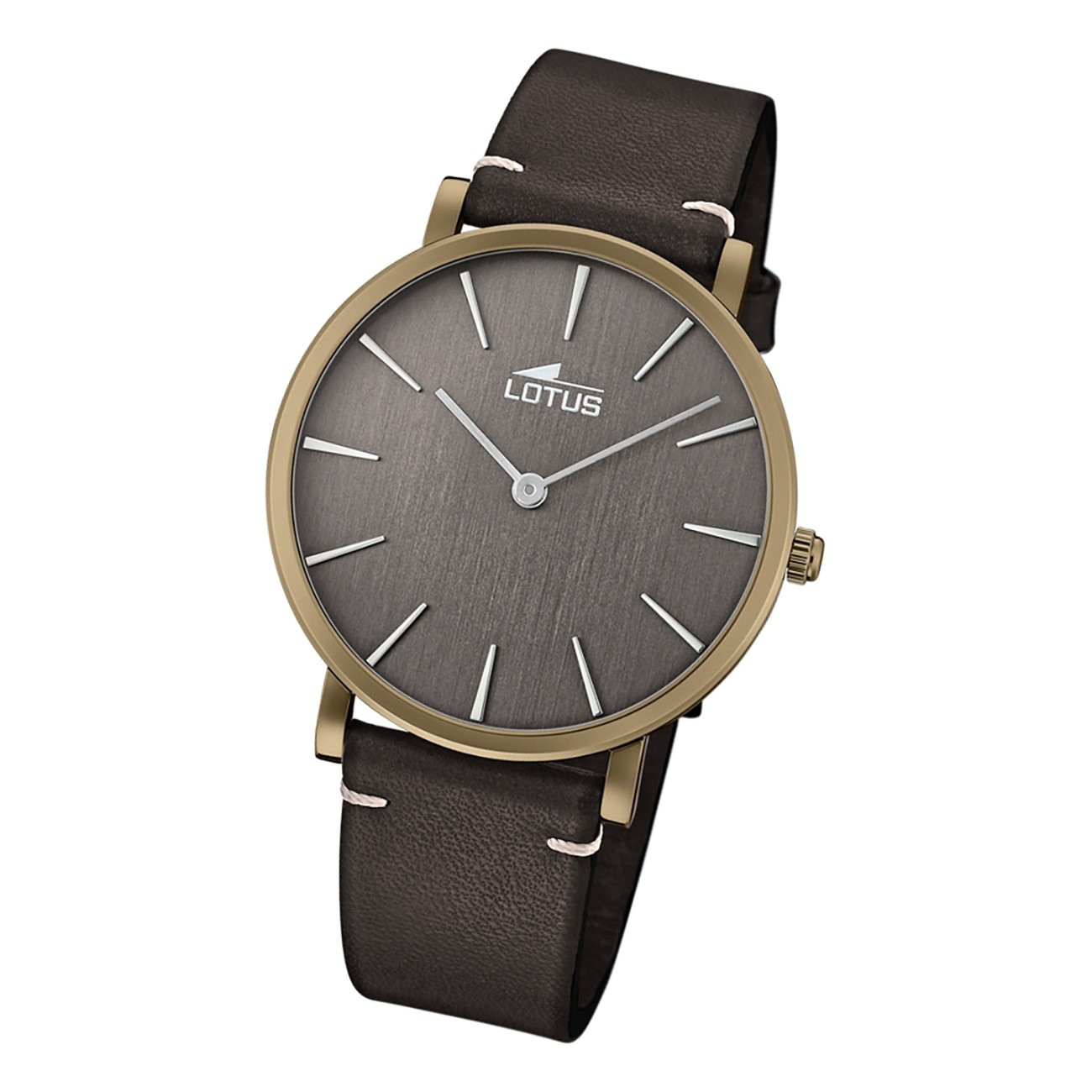 Lotus Herren Armbanduhr Minimalist 18783/4 Analog Leder schwarz UL18783/4
