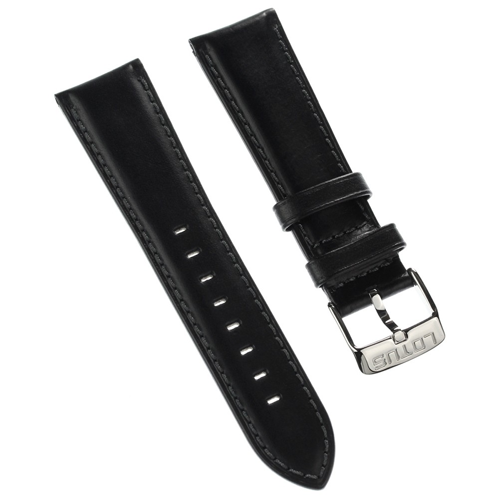 Lotus Herren Uhrenarmband 24mm Leder-Band schwarz für Lotus L15844 L15843 ULA15844/S