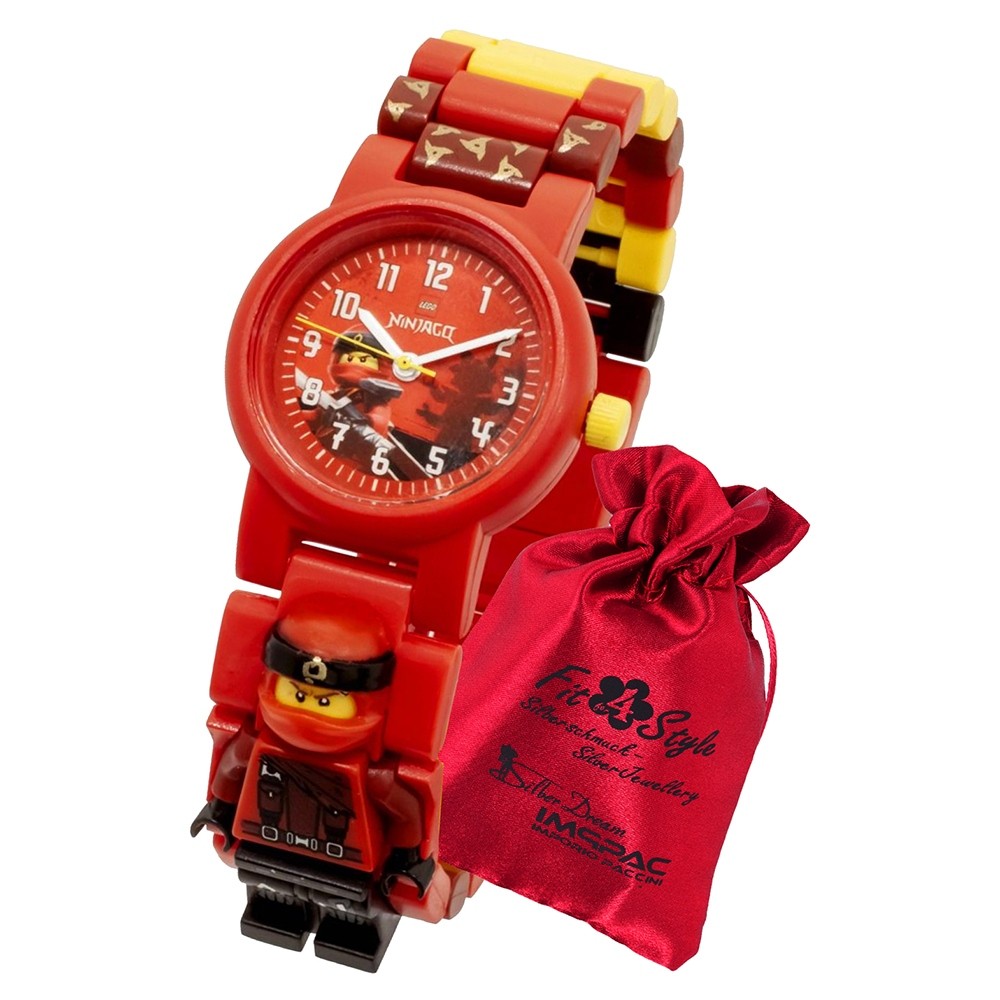 LEGO Ninjago Kai 8021414 Quarz Kinder-Uhr mit Säckchen ULE8021414