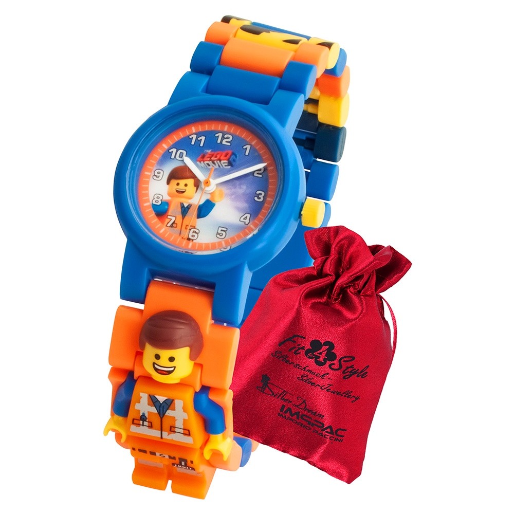 LEGO Movie 2 Emmet 8021445 Quarz Kinder-Uhr mit Säckchen ULE8021445