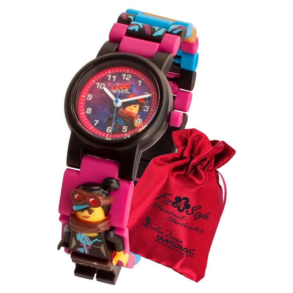 LEGO Movie 2 Wyldstyle 8021452 Quarz Kinder-Uhr mit Säckchen ULE8021452