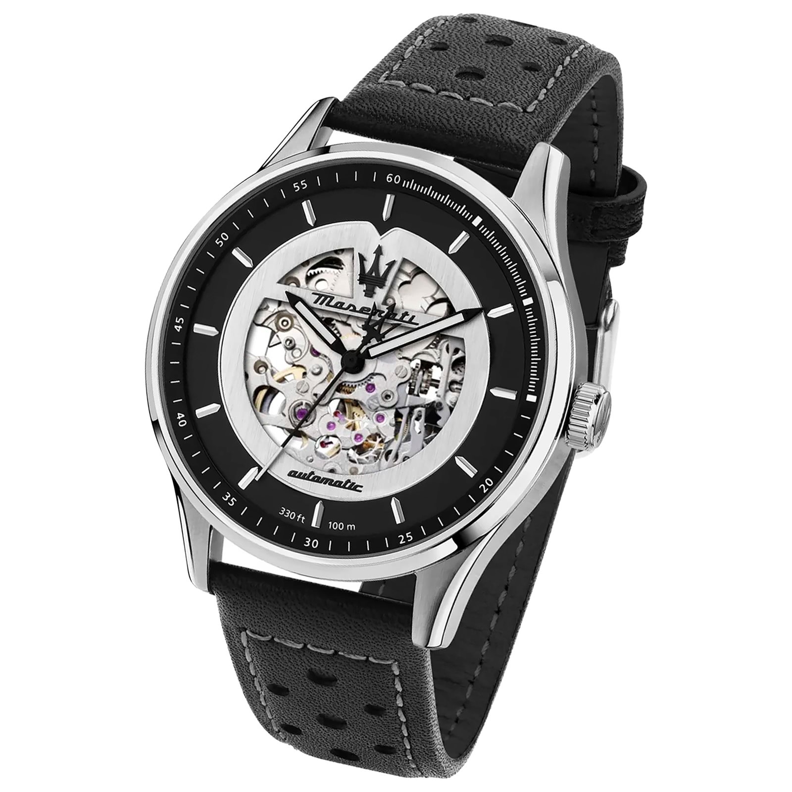 Maserati Herrenuhr Traguardo Chrono Edelstahl schwarz UMAR8873612050 UMAR8821124004