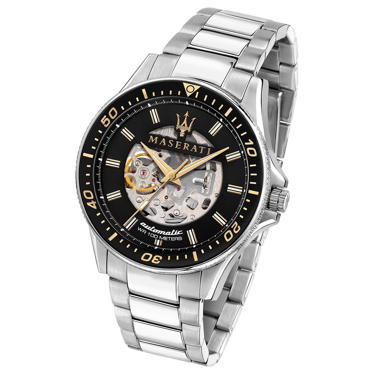 Maserati Herrenuhr SFIDA Analog Edelstahl silber UMAR8823140002