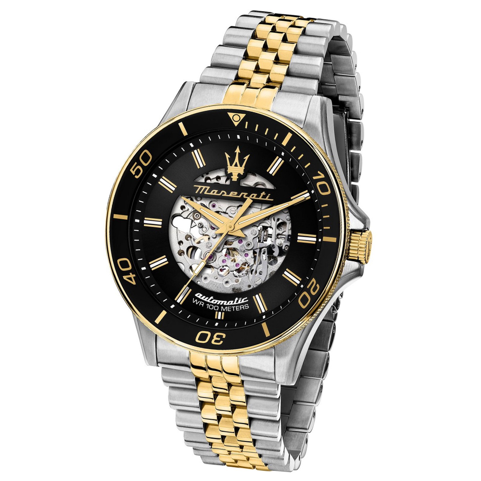 Maserati Herrenuhr Traguardo Chrono Edelstahl schwarz UMAR8873612050 UMAR8823140010