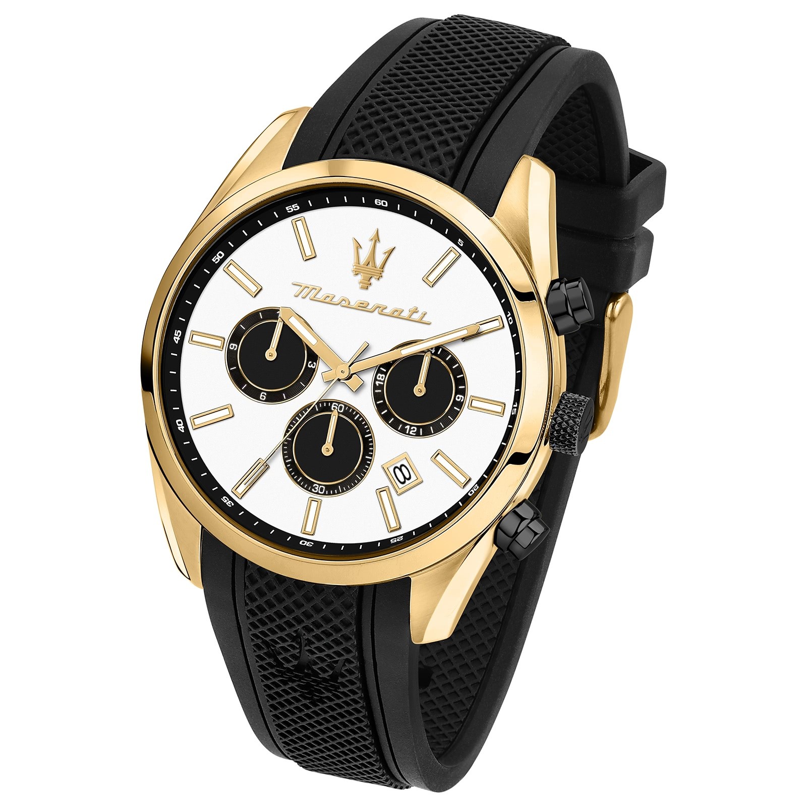 Maserati Herrenuhr Attrazione Multi Silikon schwarz UMAR8851151001