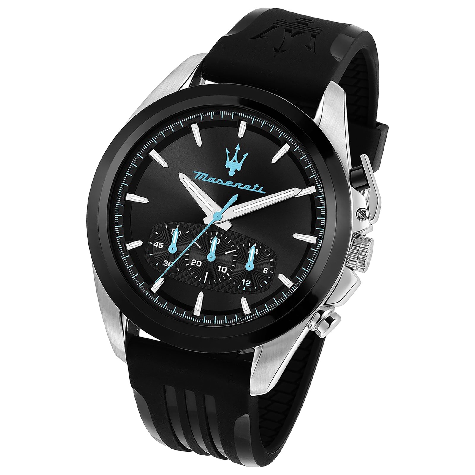 Maserati Herrenuhr Traguardo Chrono Edelstahl schwarz UMAR8873612050 UMAR8871612047