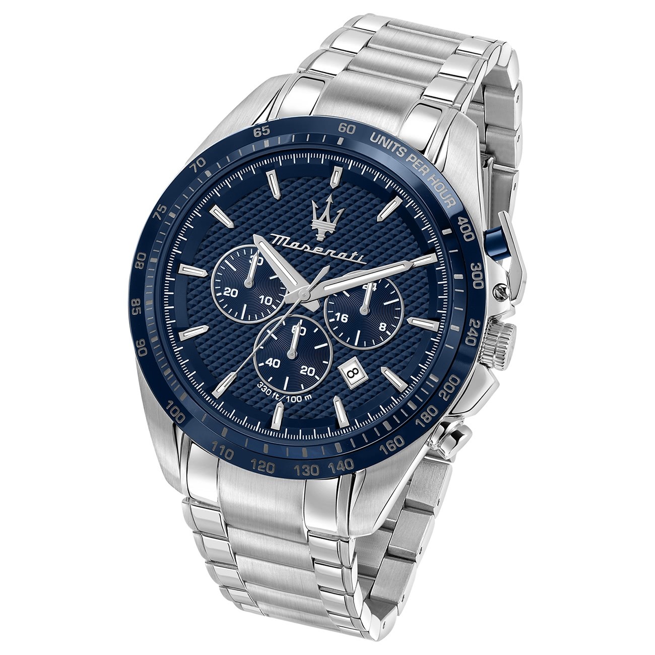 Maserati Herren Armbanduhr TRAGUARDO Chrono Edelstahl UMAR8873612043