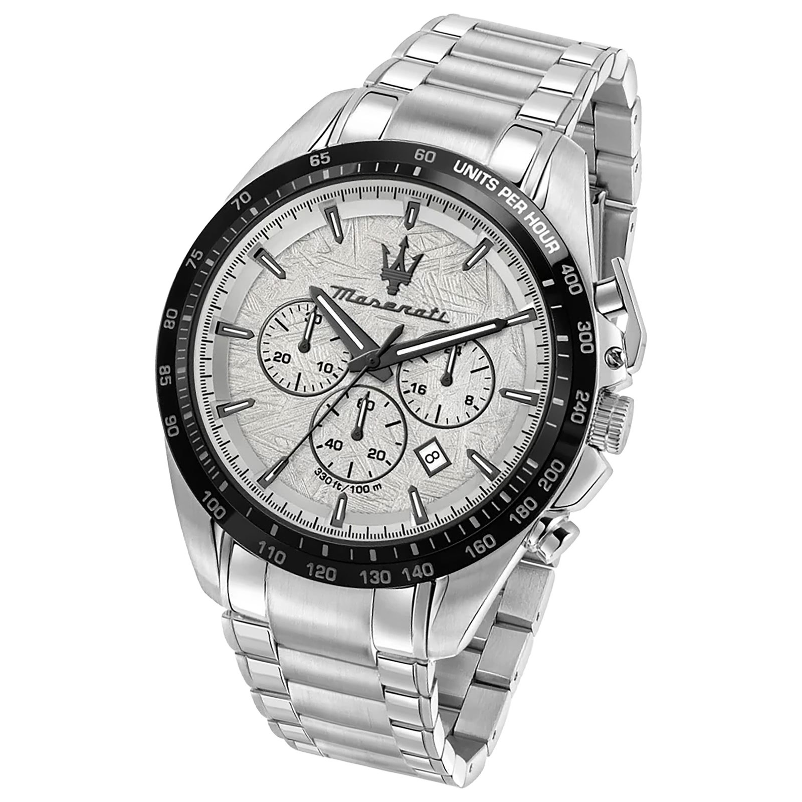 Maserati Herrenuhr Traguardo Chrono Edelstahl schwarz UMAR8873612050 UMAR8873612068