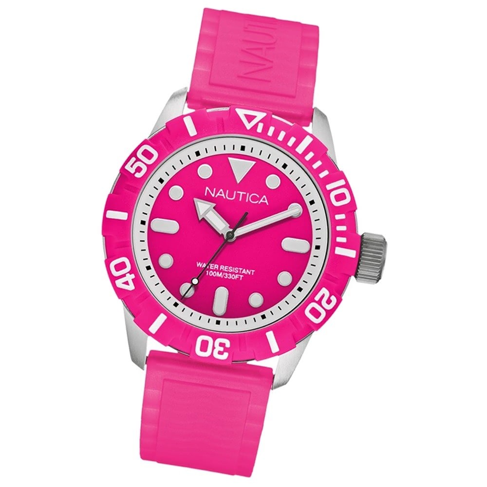 NAUTICA Unisex Armbanduhr pink A Sea of Color NSR 100 Pink UNA09607G