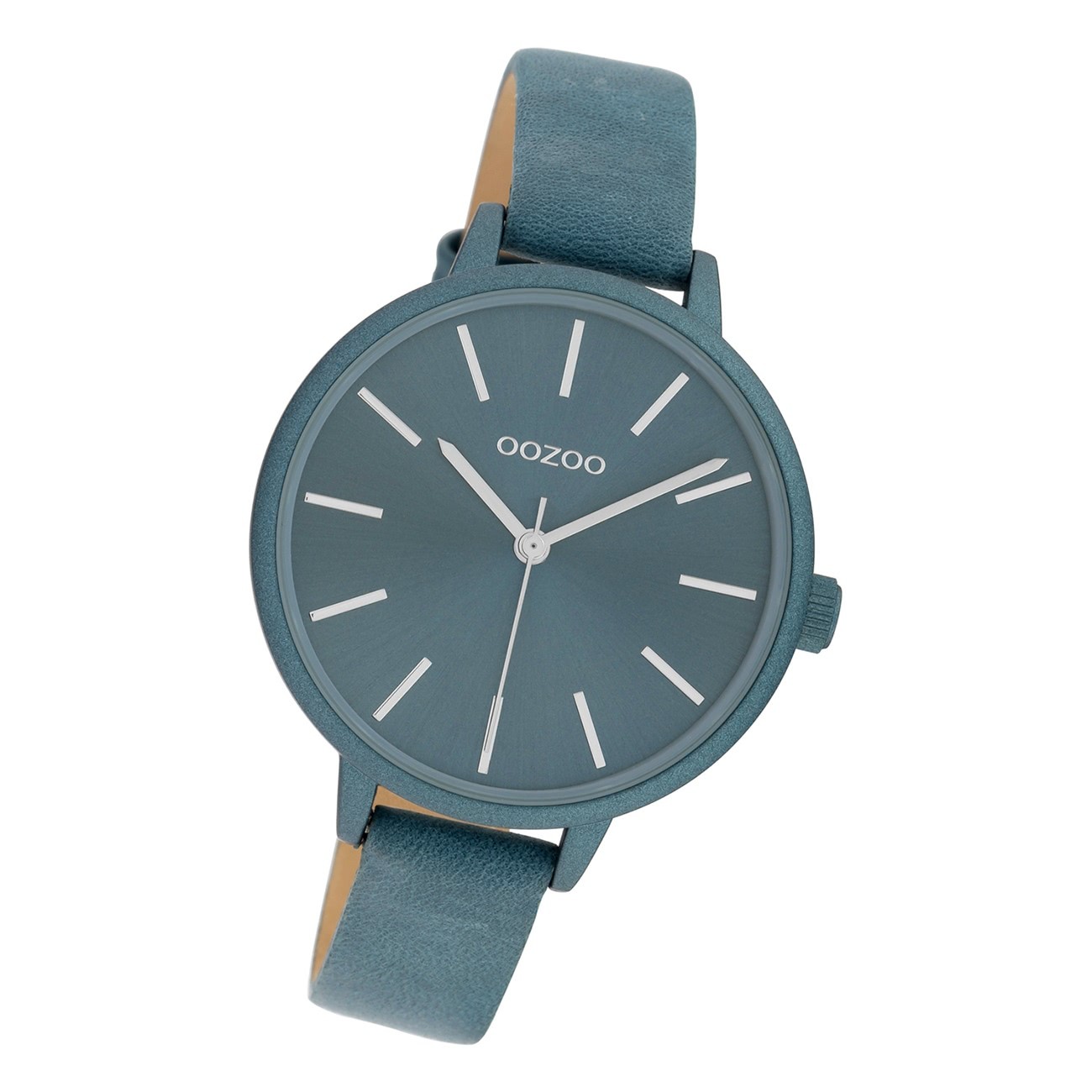 Oozoo Damen Armbanduhr Timepieces C10257 Analog Leder grau UOC10257