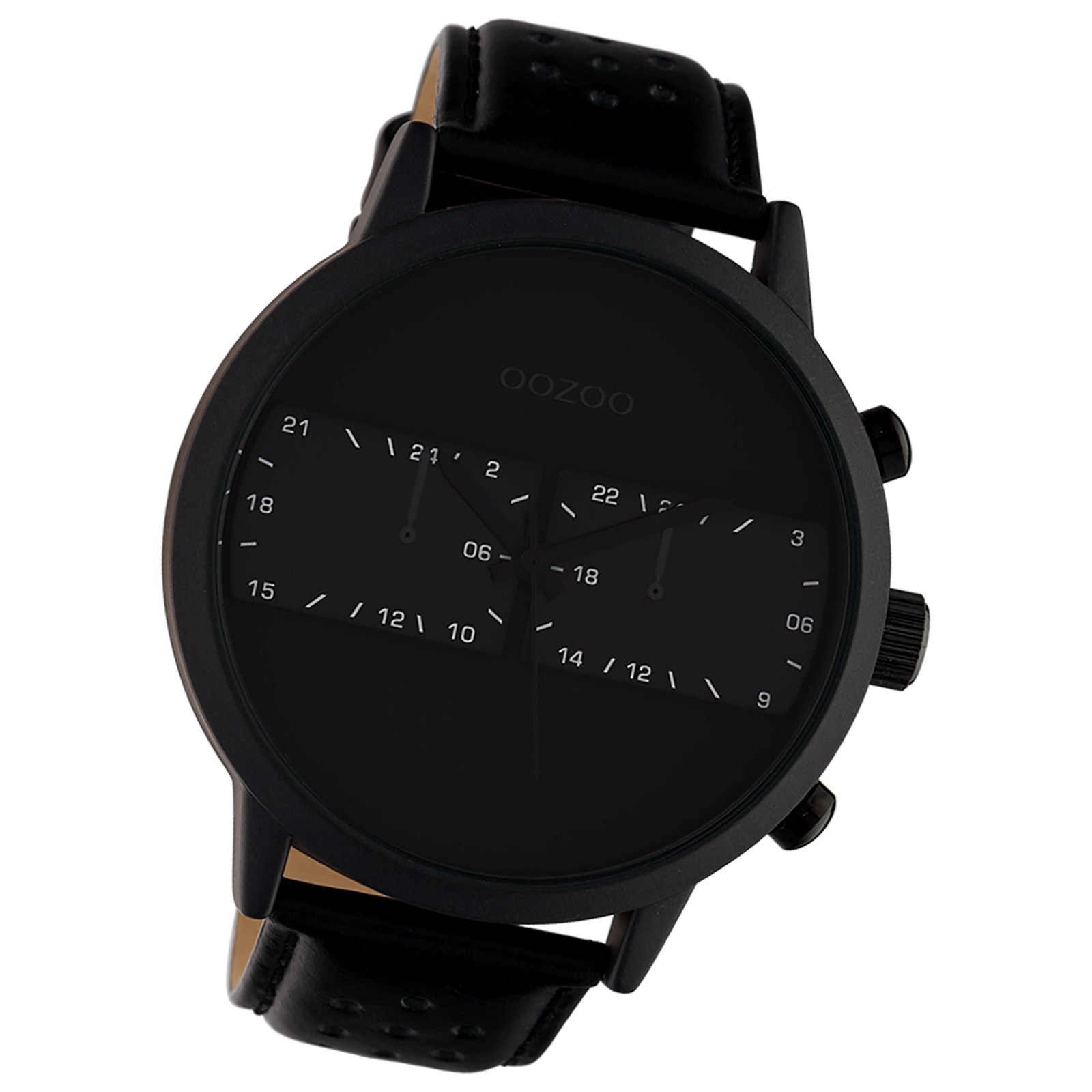 Oozoo Damen Armbanduhr Timepieces Analog Leder schwarz UOC10303