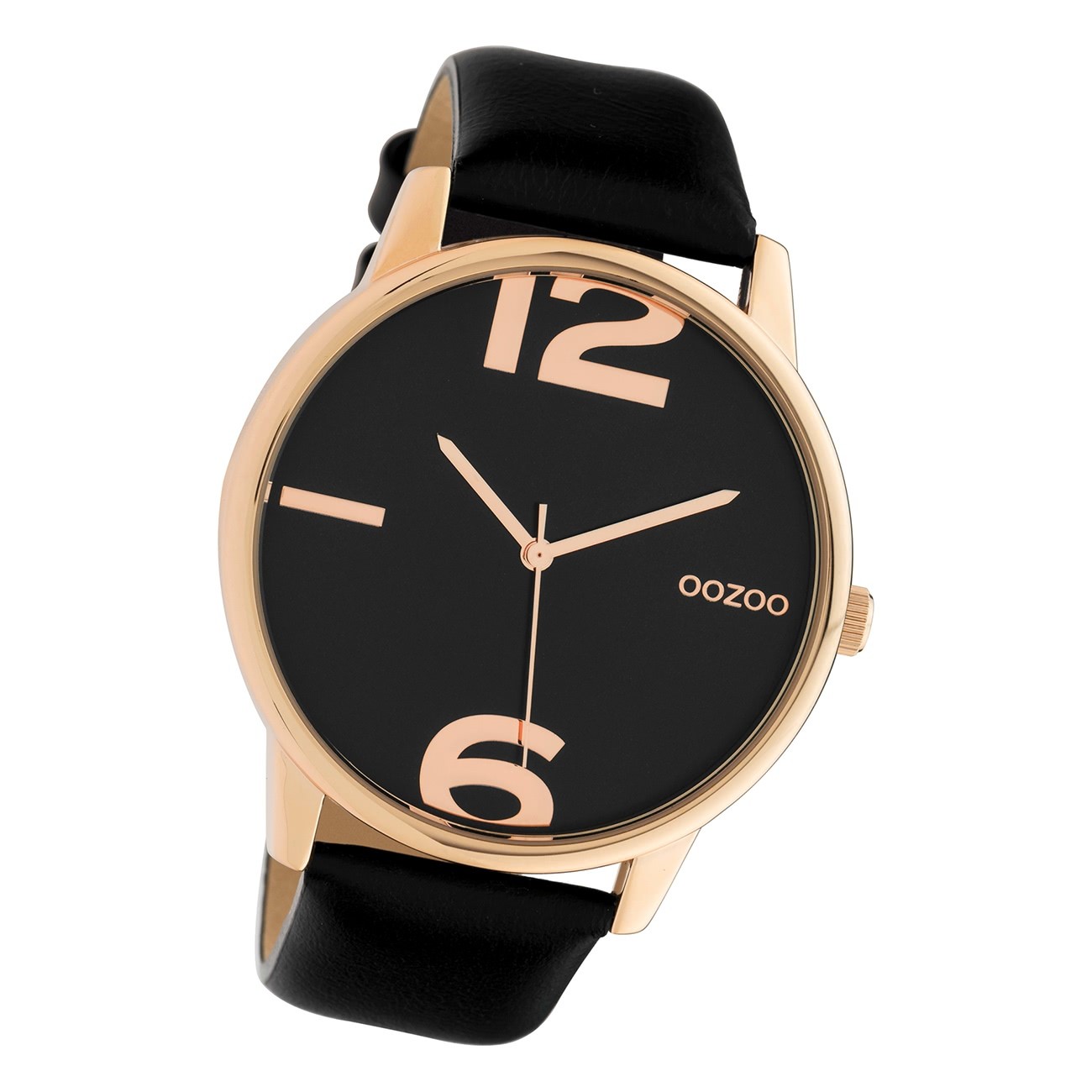 Oozoo Damen Armbanduhr Timepieces C10374 Analog Leder schwarz UOC10374