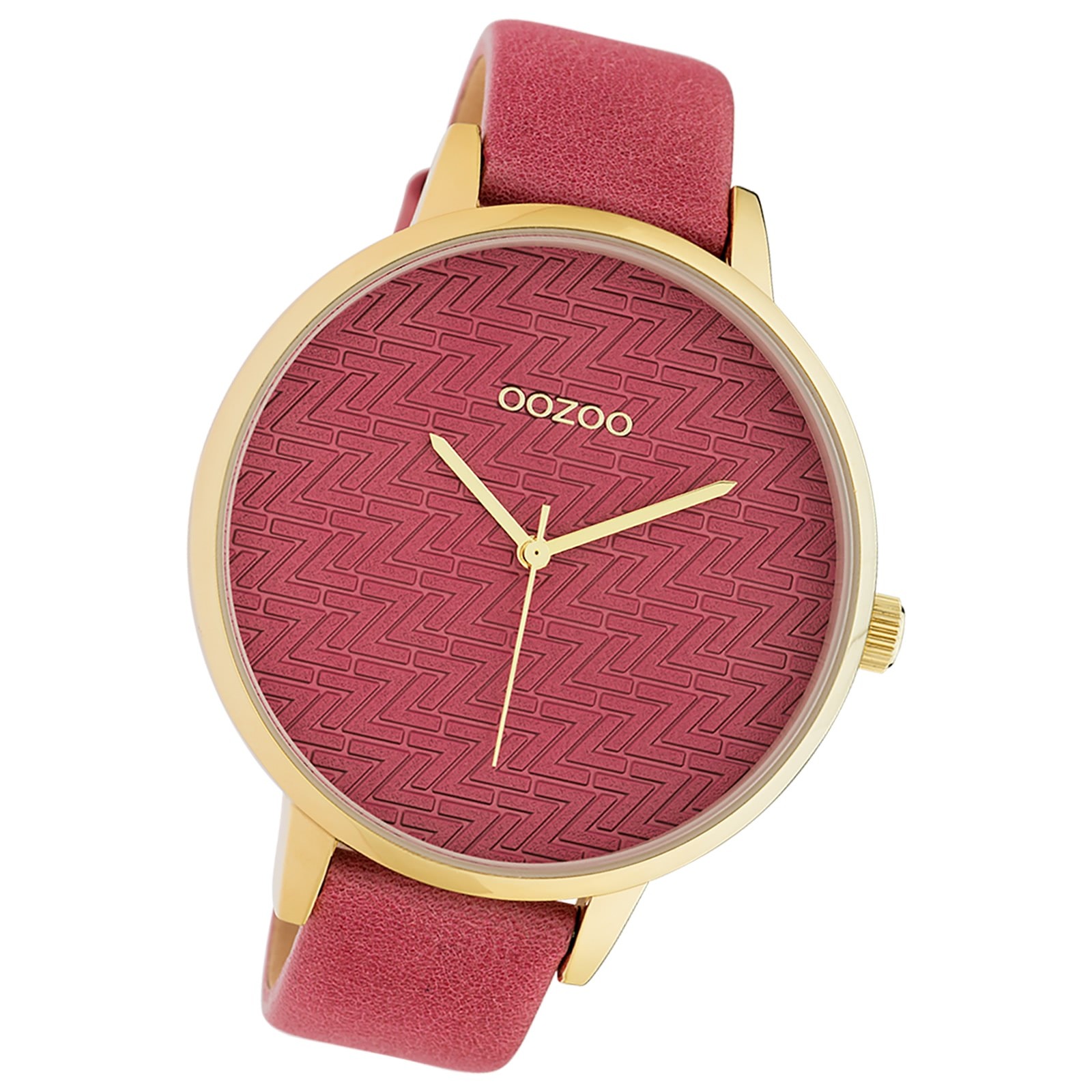 Oozoo Damen Armbanduhr Timepieces Analog Leder rot UOC10405