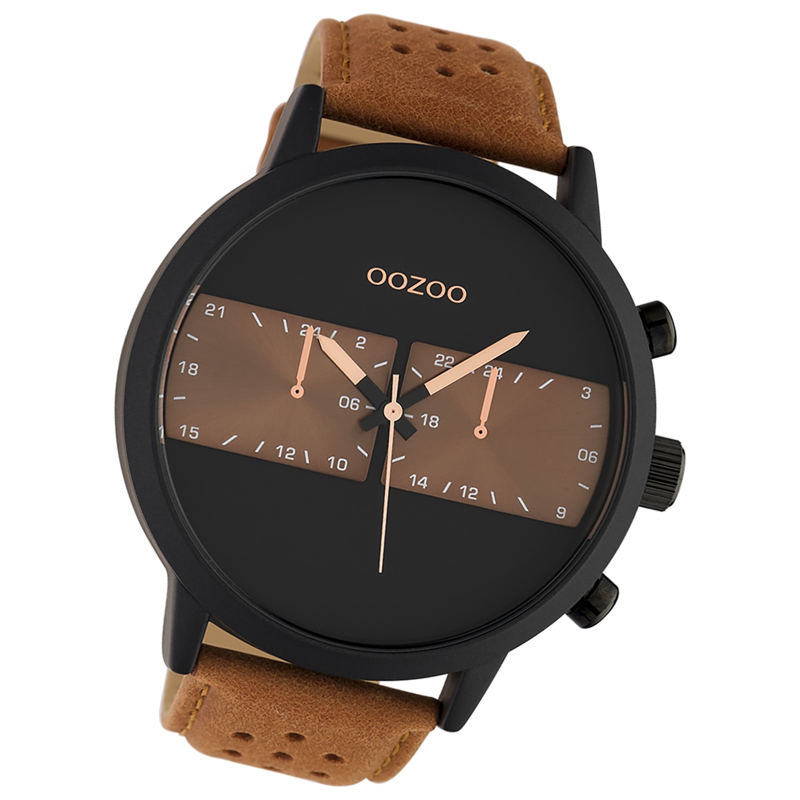 Oozoo Unisex Armbanduhr Timepieces Analog Leder braun UOC10518