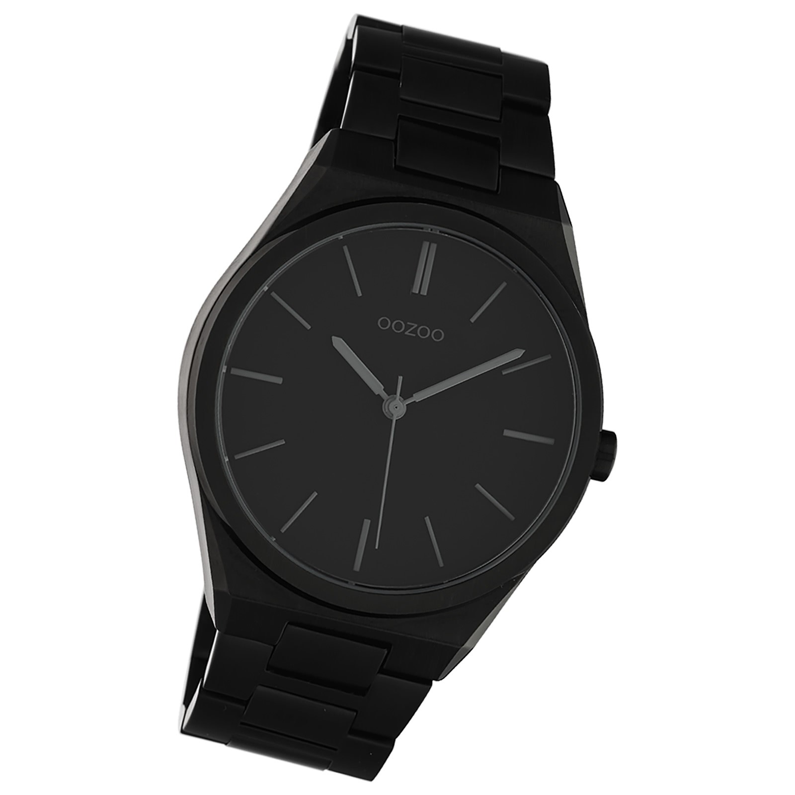 Oozoo Unisex Armbanduhr Timepieces Analog Metall schwarz UOC10524
