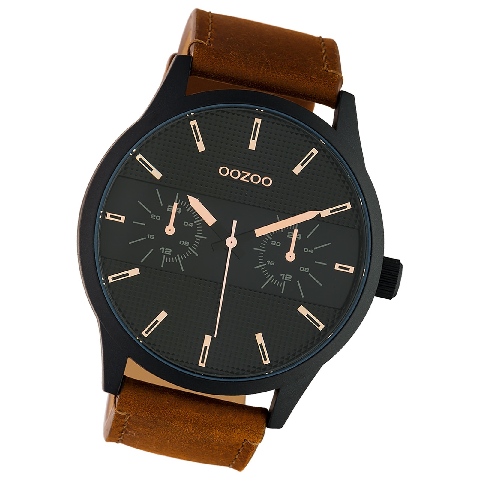 Oozoo Unisex Armbanduhr Timepieces Analog Leder braun UOC10538