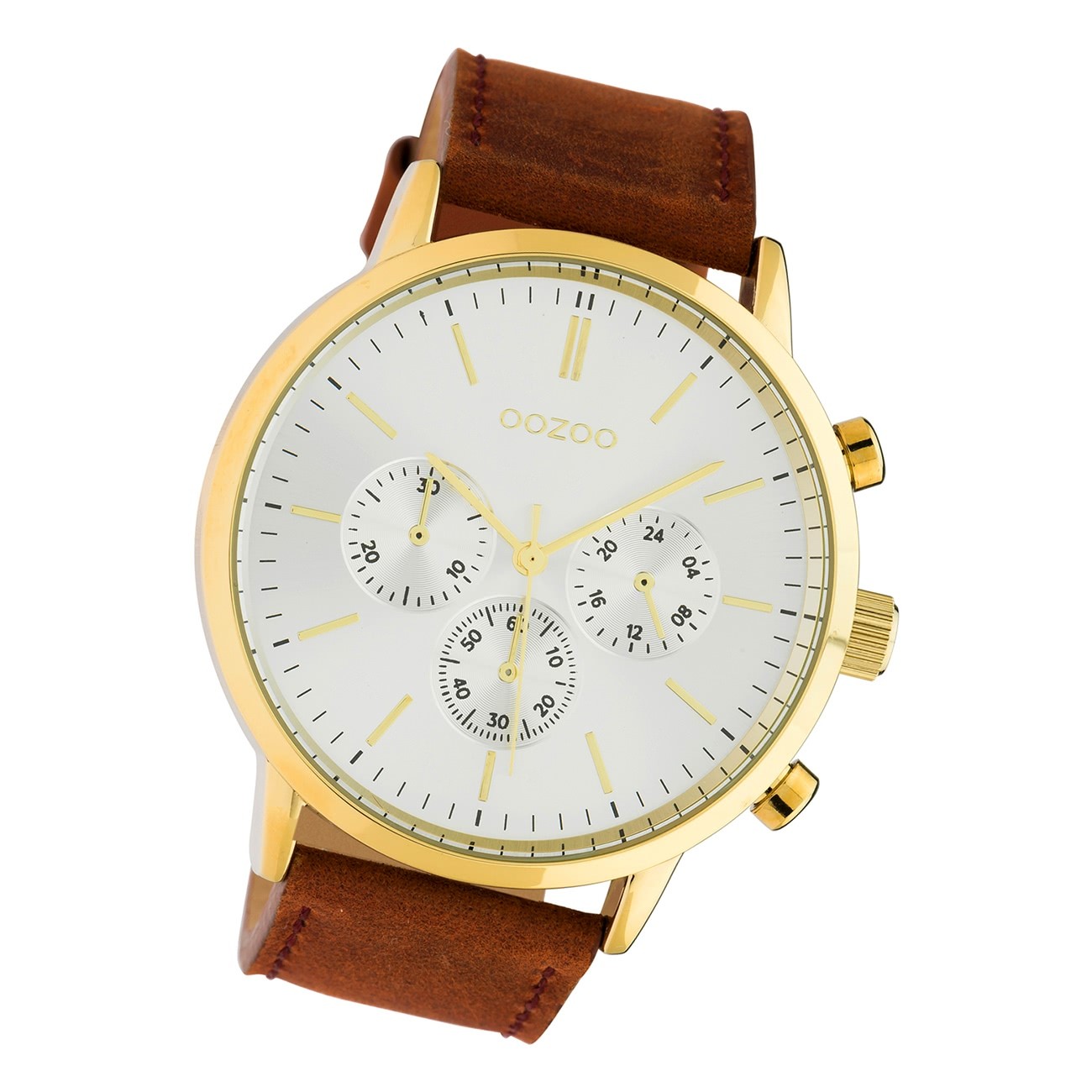 Oozoo Herren Armbanduhr Timepieces C10542 Analog Leder braun UOC10542