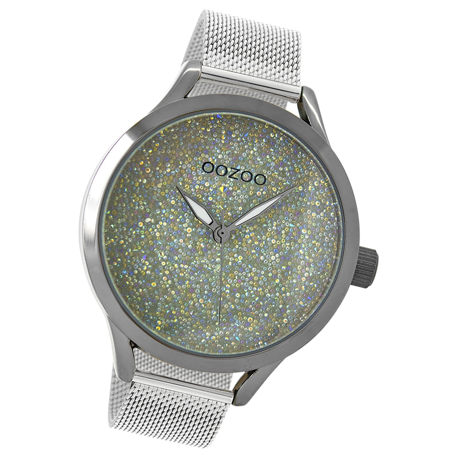 Oozoo Damen Armbanduhr Timepieces Analog Metall silber UOC10651