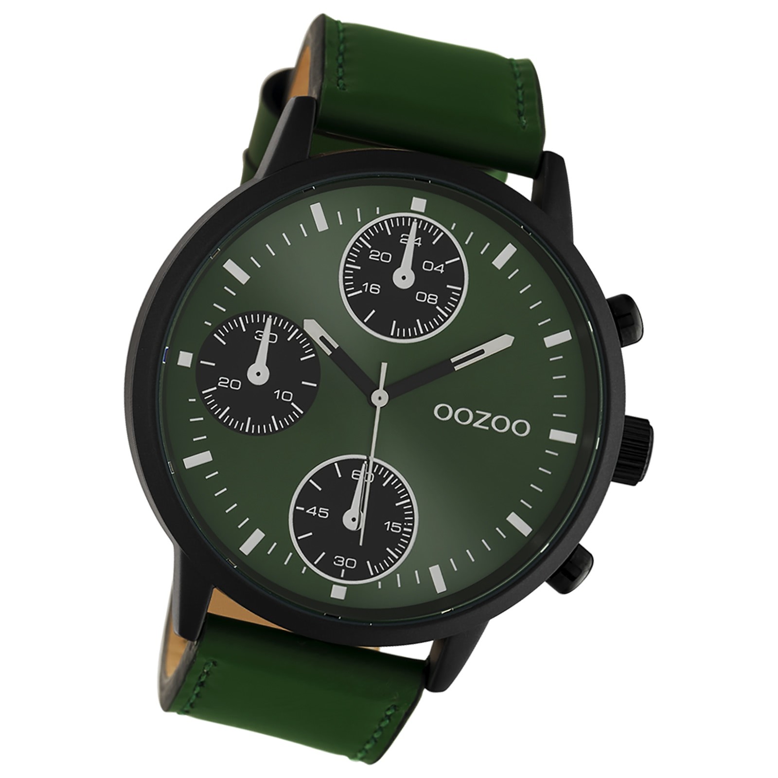 Oozoo Unisex Armbanduhr Timepieces Analog Leder grün UOC10667