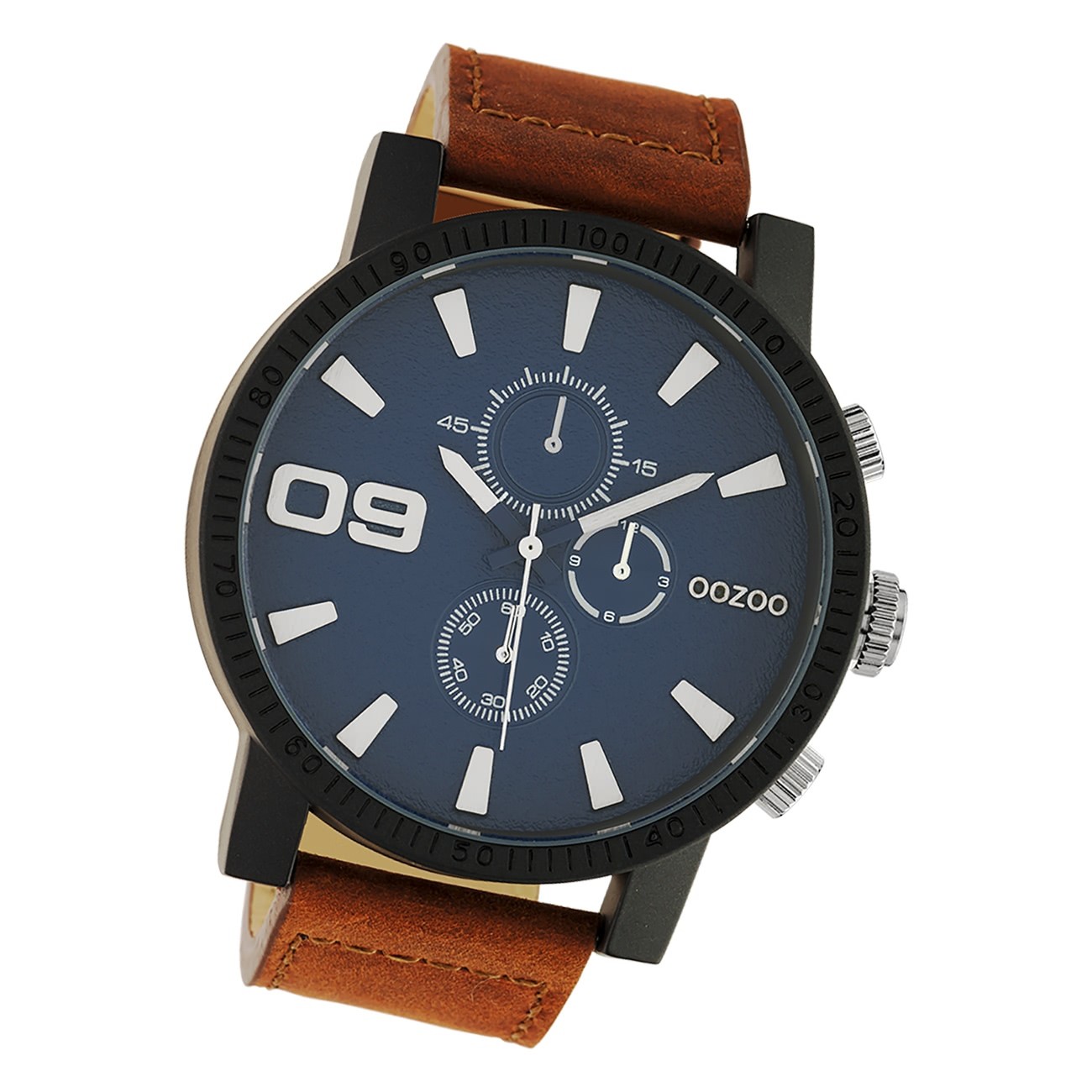 Oozoo Herren Armbanduhr Timepieces C10672 Analog Leder braun UOC10672