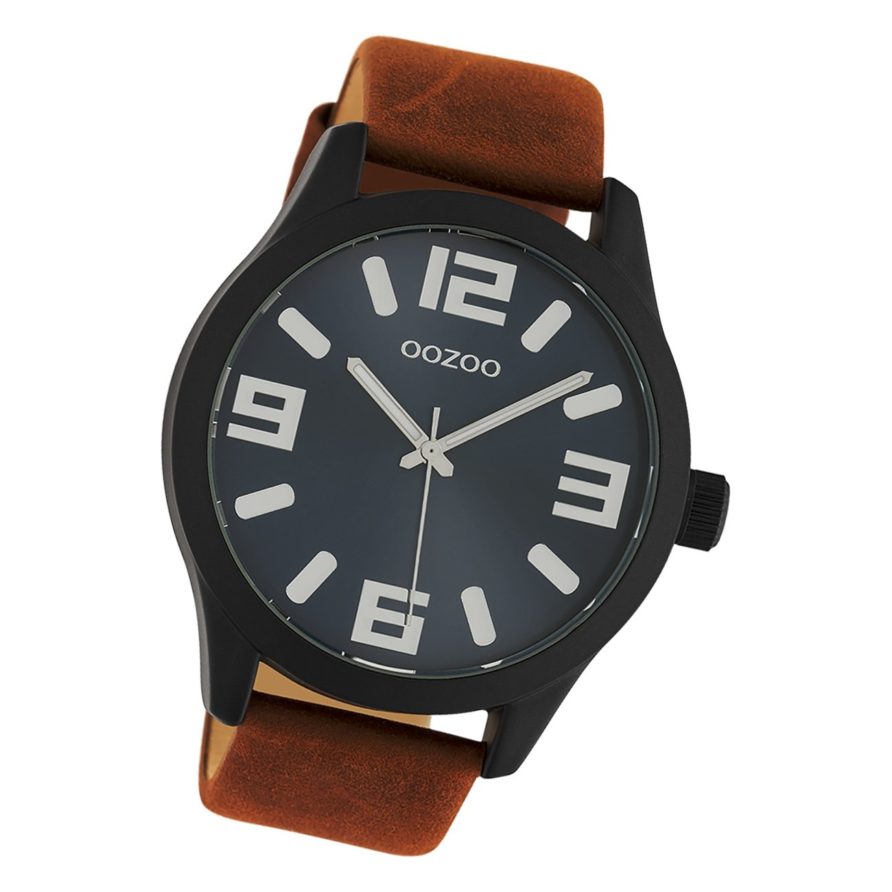 Oozoo Unisex Armbanduhr Timepieces C10677 Analog Leder braun UOC10677