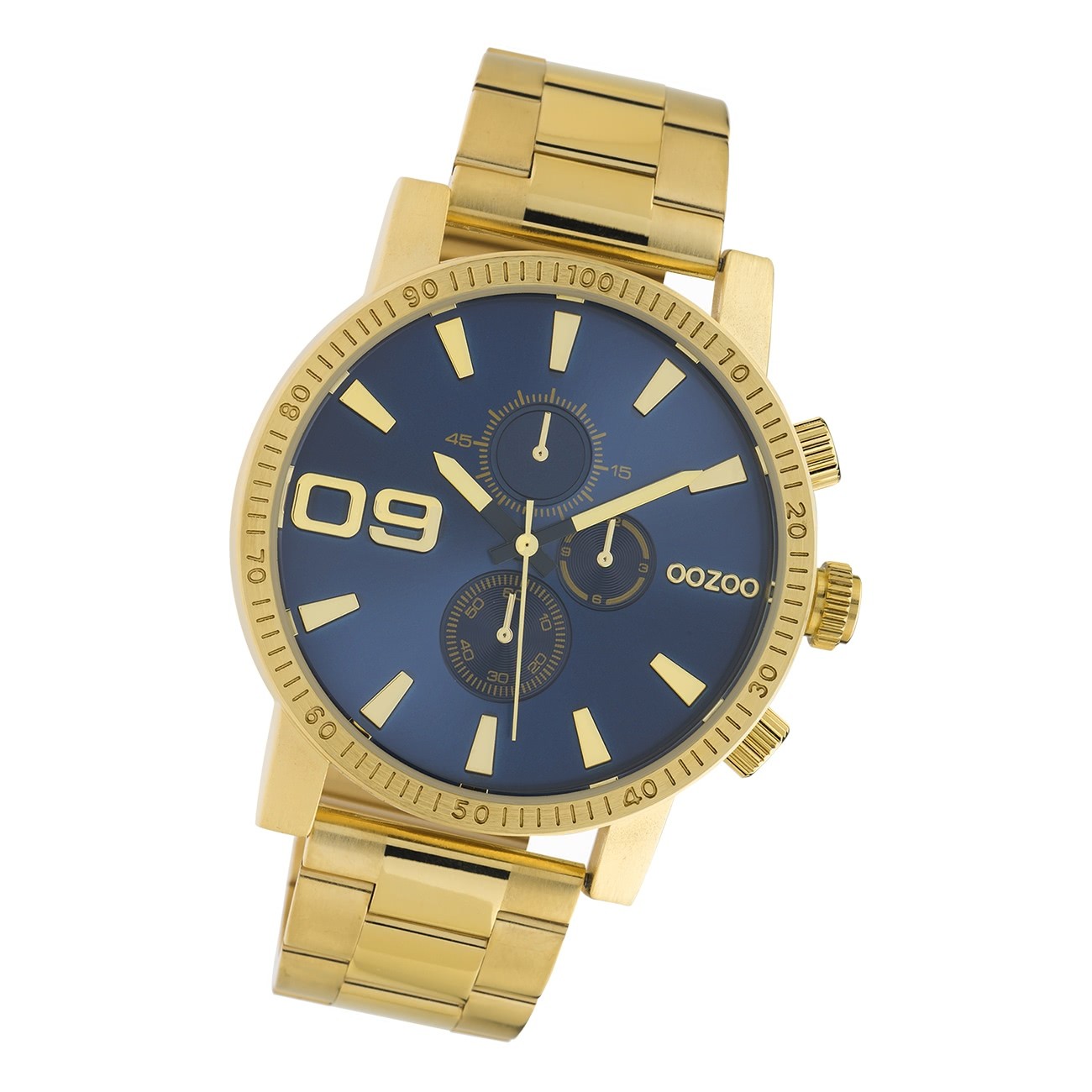 Oozoo Herren Armbanduhr Timepieces C10707 Analog Edelstahl gold UOC10707