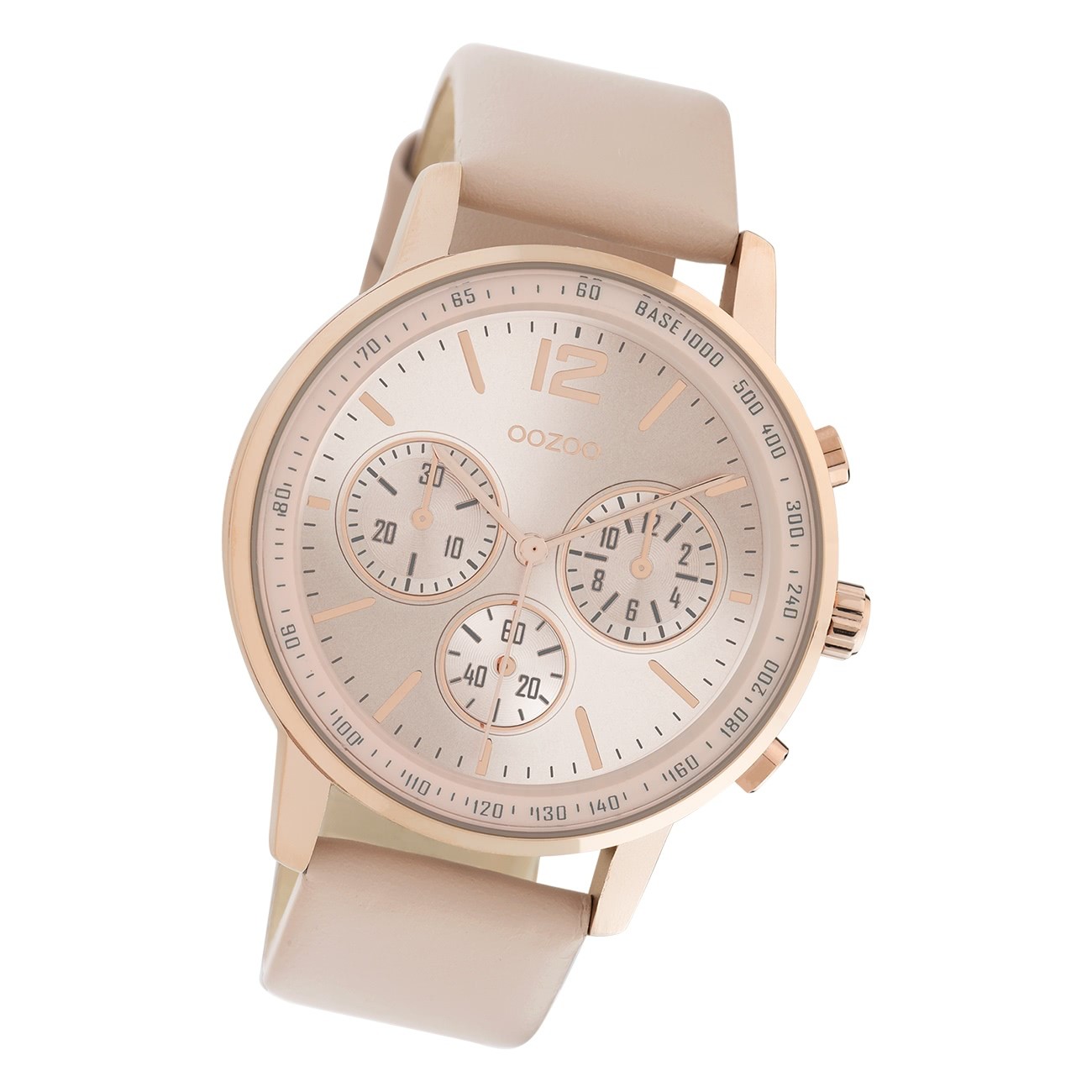Oozoo Damen Armbanduhr Timepieces C10810 Analog Leder pinkgrau UOC10810