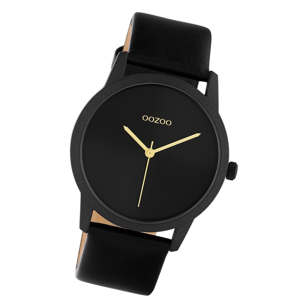 Oozoo Damen Armbanduhr Timepieces C10949 Analog Leder schwarz UOC10949