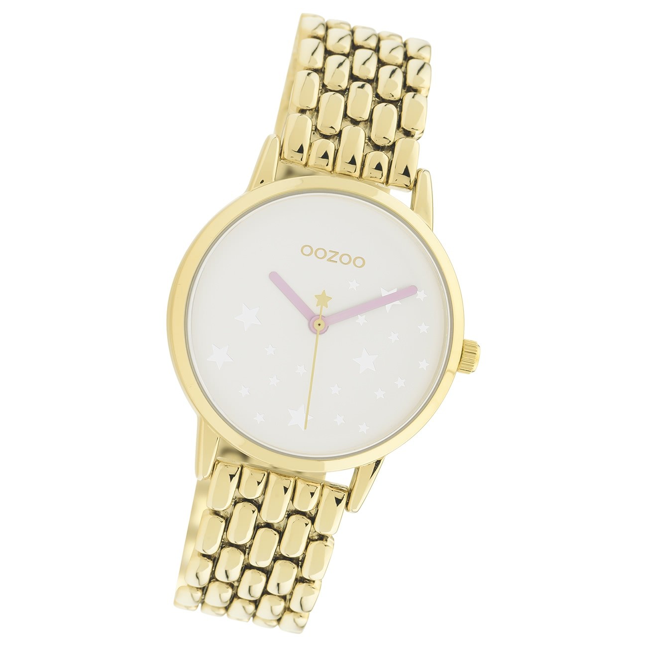 Oozoo Damen Armbanduhr Timepieces C11027 Analog Edelstahl gold UOC11027