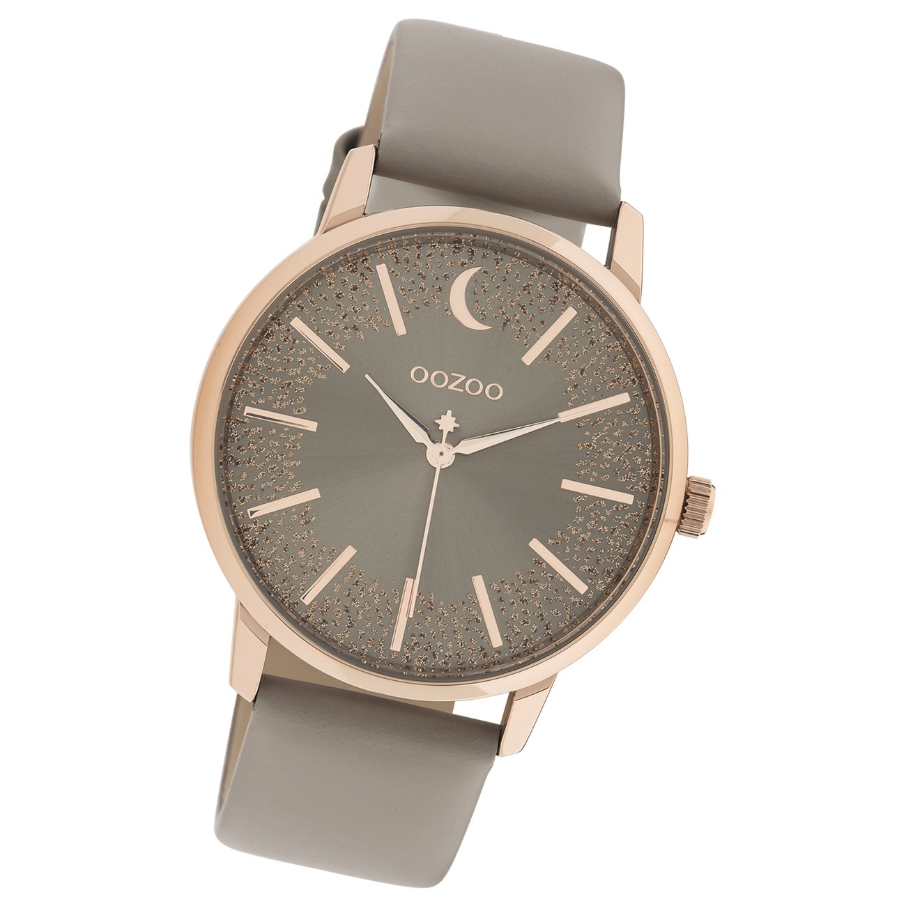 Oozoo Damen Armbanduhr Timepieces C11041 Analog Leder taupe UOC11041