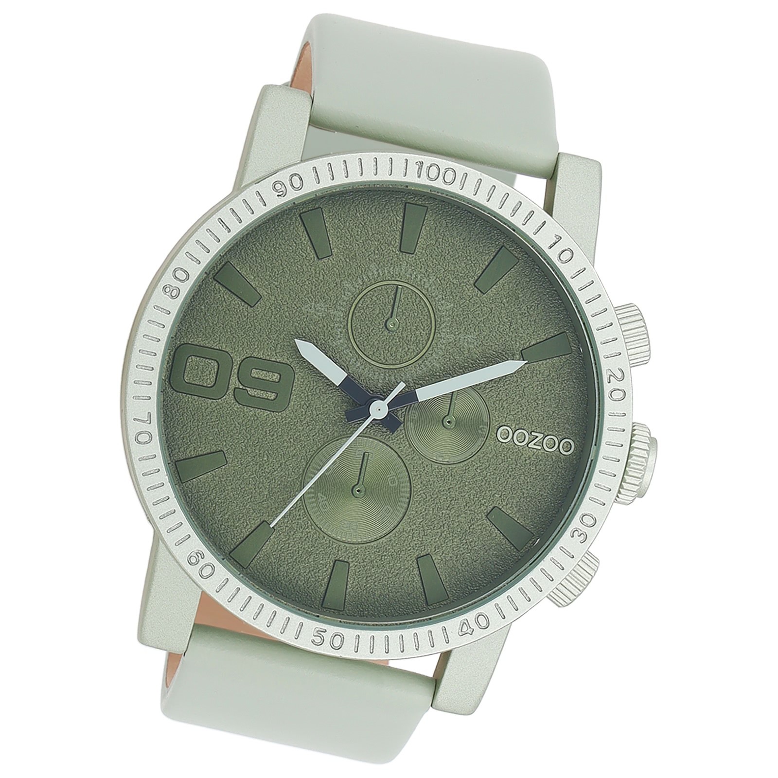 Oozoo Unisex Armbanduhr Timepieces Analog Leder grün UOC11215