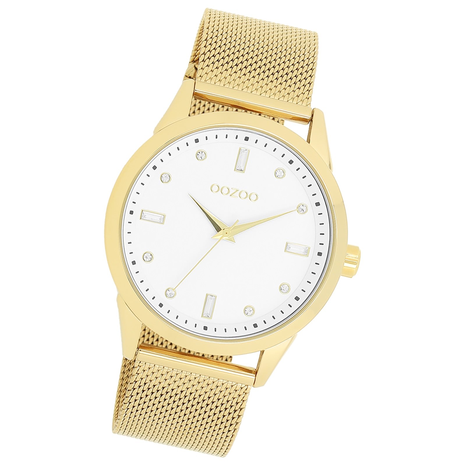 Oozoo Damen Armbanduhr Timepieces Analog Metall gold UOC11282