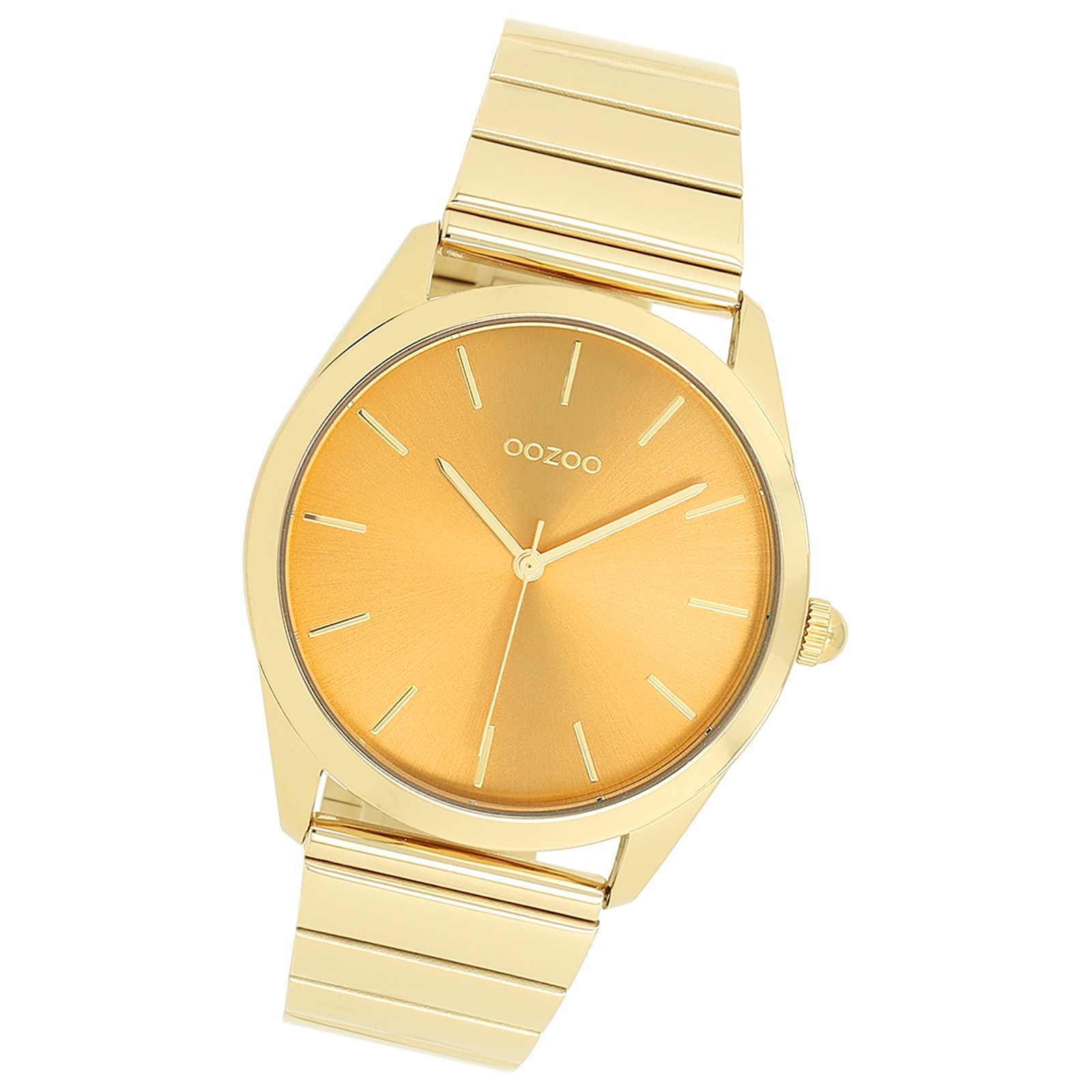Oozoo Unisex Armbanduhr Timepieces Analog Metallband gold UOC11517