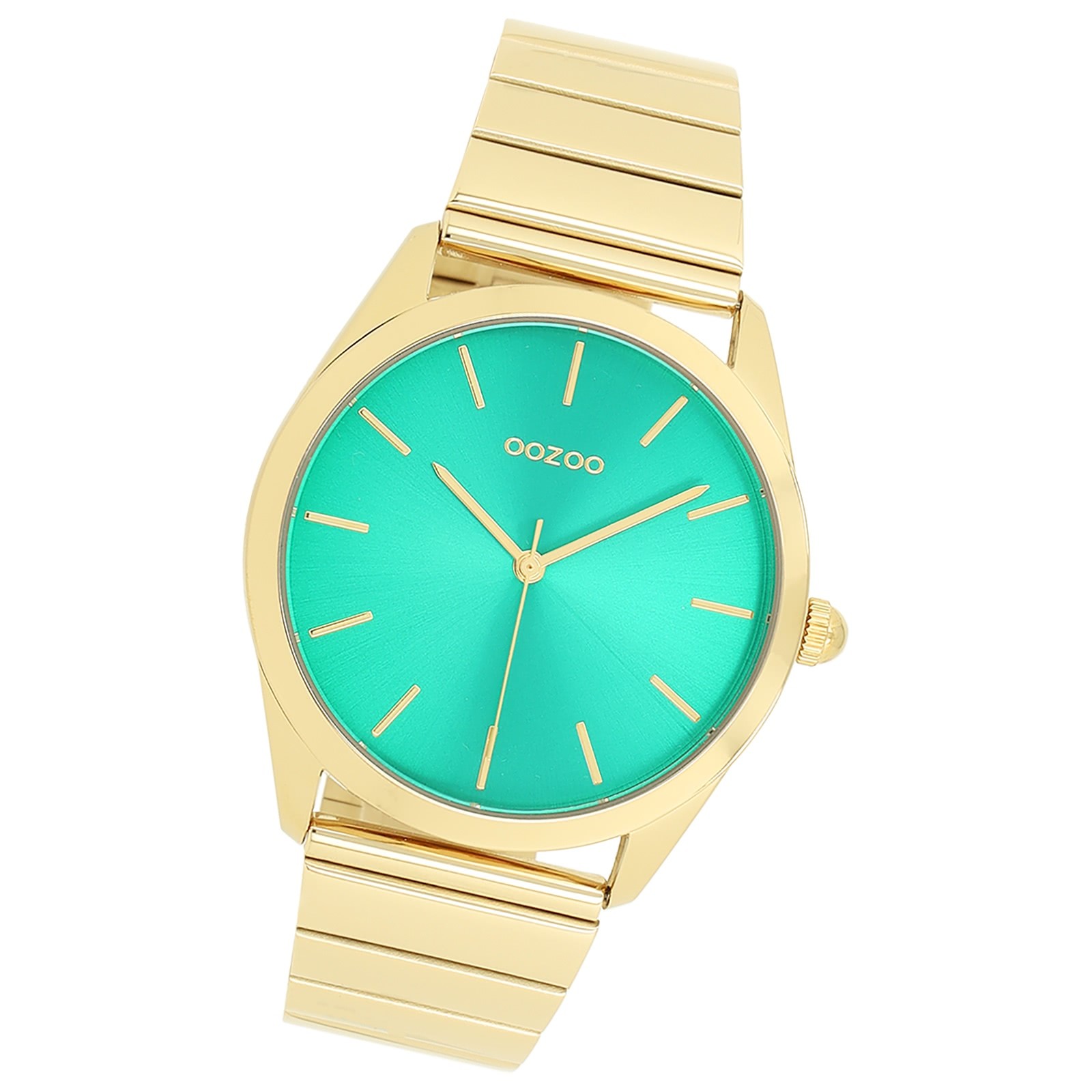 Oozoo Unisex Armbanduhr Timepieces Analog Metallband gold UOC11519