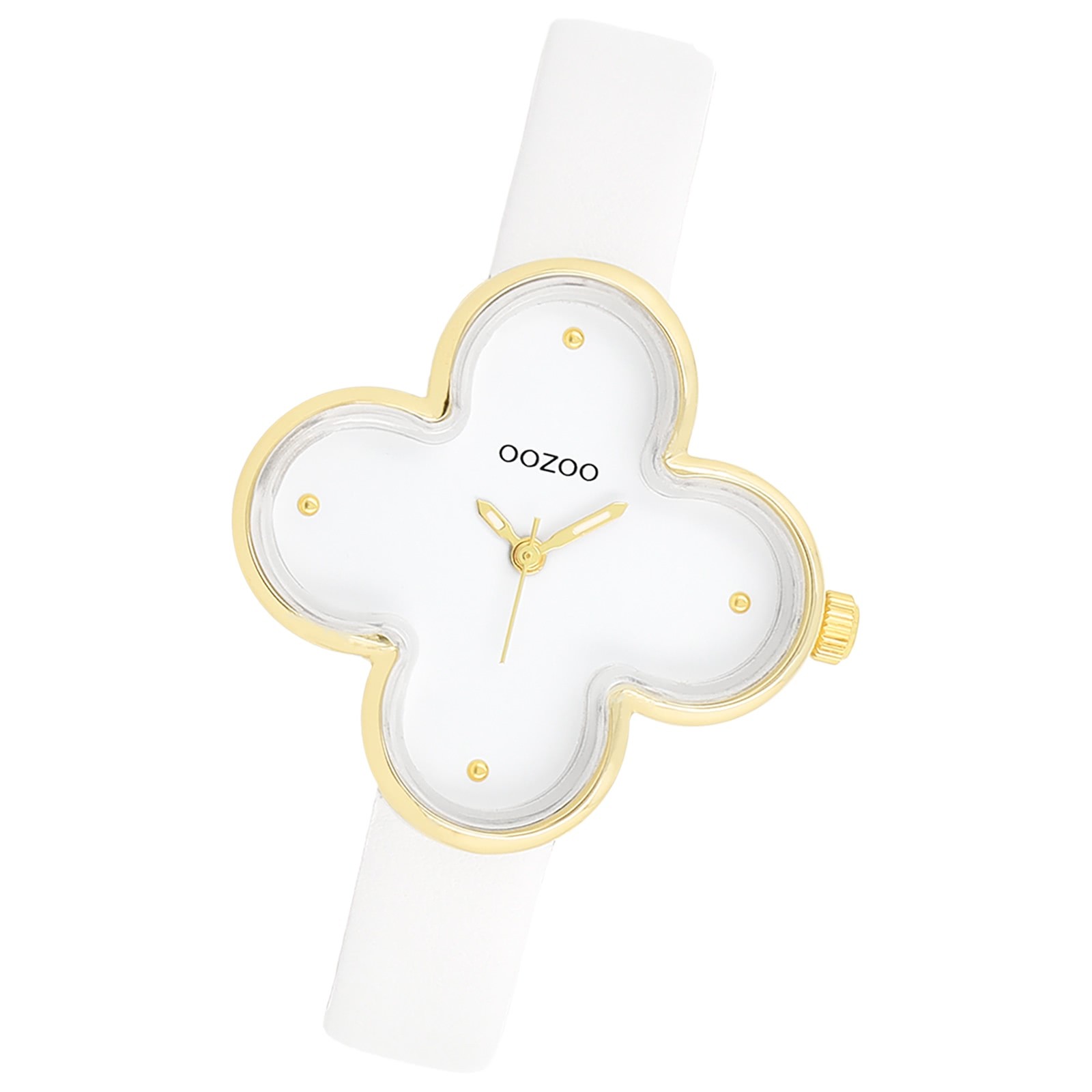 Oozoo Damen Armbanduhr Timepieces Analog Lederband weiß UOC11520